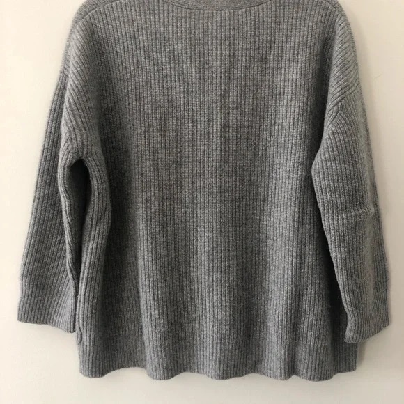 Jenni Kayne Ribbed Gray Cardigan - Picture 3 of 6